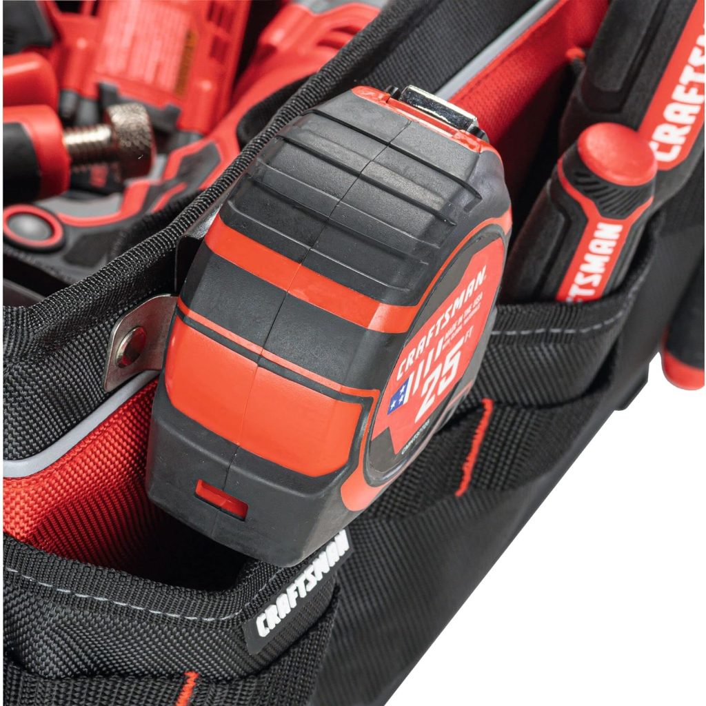 CRAFTSMAN TRADESTACK System Tool Bag, Waterproof, 1680D Fabric, 57 Pockets, Open Mouth Tote, CMST21451
