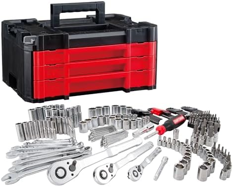 CRAFTSMAN VERSASTACK Mechanics Tool Set 1/4 in 3/8 in and 1/2 in Drive 230 Piece (CMMT45306)