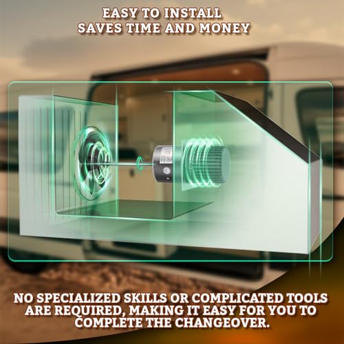 D1092  7184-0156  1468-306 RV AC Fan Motor Compatible with Coleman Mach 6000 & 8000 Series AC Units  48014  48064  48203 etc  Replaces 7855MVA-A11U  7184-0432  1468-3069 etc 1/3 HP  115 Volts