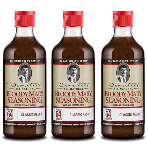 Demitri's Bloody Mary Seasoning Classic Recipe  16-Ounce Bottles (Pack of 3)