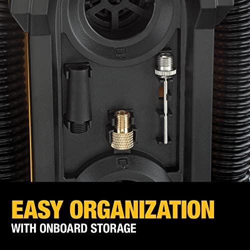 DEWALT 20V MAX Tire Inflator  Compact and Portable  Automatic Shut Off  LED Light  Bare Tool Only (DCC020IB)