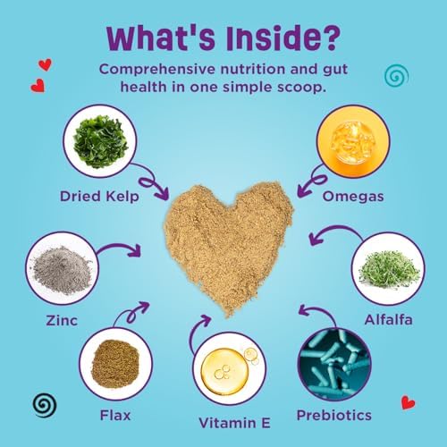 Dinovite Probiotics for Dogs – Promotes Healthy Skin & Coat with Omega 3 for Dogs  Tackles Hot Spots  Supports Digestion & Gut Health – 90 Day Supply for Large Dogs  45+ lbs