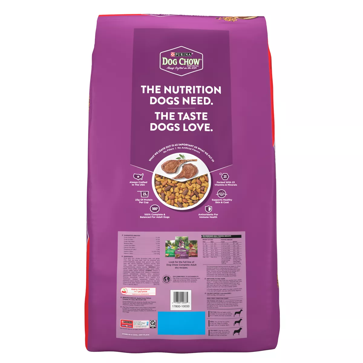 Dog Chow Complete Adult Lamb Dry Dog Food - 44lbs