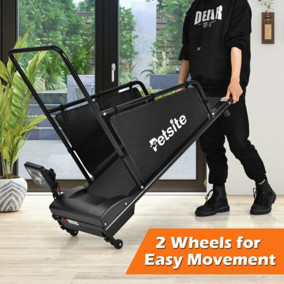 Dog Treadmill Pet Running Machine Fitness Equipment with Remote Control and 1.4 LCD Screen