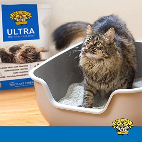 Dr. Elsey’s Premium Clumping Cat Litter - Ultra - 99.9% Dust-Free  Low Tracking  Hard Clumping  Superior Odor Control  Unscented & Natural Ingredients
