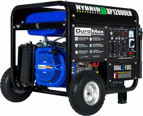 DuroMax XP12000EH Generator-12000 Watt Gas or Propane Powered Home Back Up