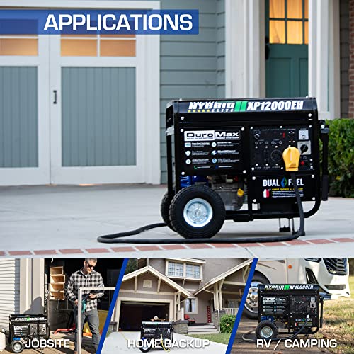 DuroMax XP12000EH Generator-12000 Watt Gas or Propane Powered Home Back Up