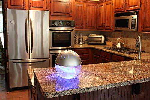 Earth Globe Air Revitalizer  Air Washer  Air Freshener  Room Aromatizer  Aroma and Essential Oil Diffuser with 10ML Lavender Oil  Silver