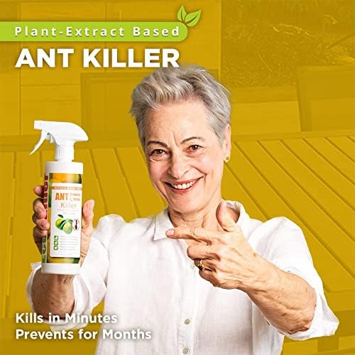 EcoRaider Ant & Crawling Insect Killer (34 OZ)  100% Fast Kills  Also Kills Fire Ants. Lasting Repellency  Safe for Children & Pets