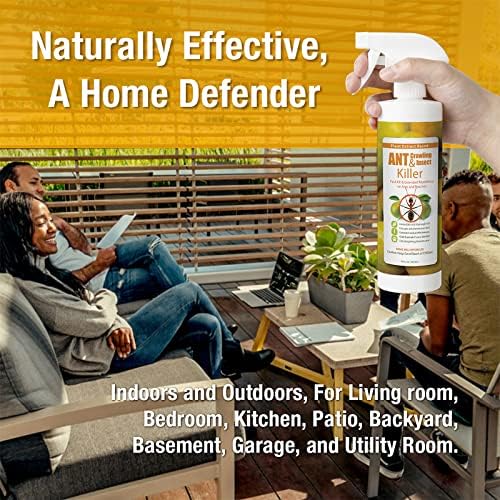 EcoRaider Ant & Crawling Insect Killer (34 OZ)  100% Fast Kills  Also Kills Fire Ants. Lasting Repellency  Safe for Children & Pets