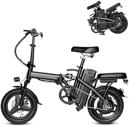 Electric Bike for Adults Folding Ebike Electric Bicycle with Removable Battery  20MPH Commuting Electric Bike  High Brushless Gear Motor