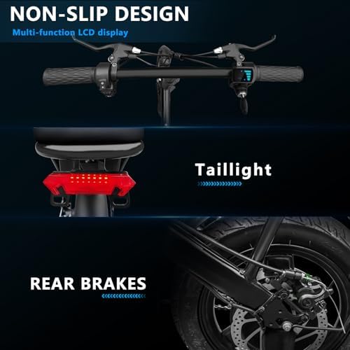 Electric Bike for Adults Folding Ebike Electric Bicycle with Removable Battery  20MPH Commuting Electric Bike  High Brushless Gear Motor