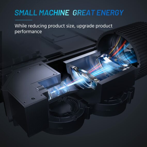 ELEPHAS Mini HD Projector 2023, 1080P, Compact, iOS/Android/Windows Compatible, Includes Carry Bag & Tripod