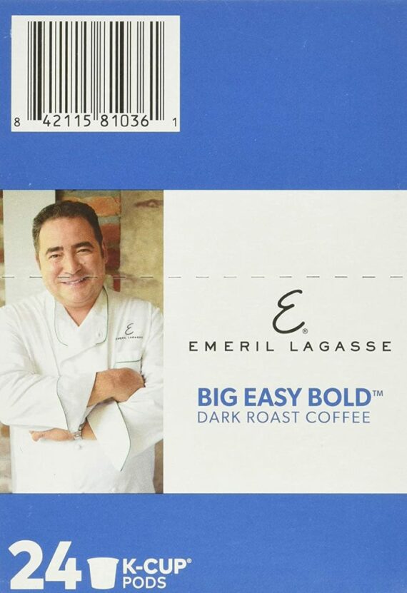 Emeril Big Easy Bold Dark Roast Coffee Pods, 96 Count, Single-Serve Keurig K-Cup, Recyclable