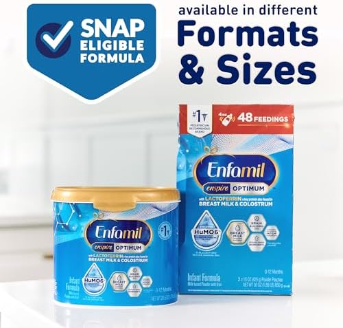 Enfamil Enspire Optimum Baby Formula with Immune-Supporting Lactoferrin Our Closest Formula to Breast Milk Brain Building DHA Dual Prebiotics Infant Formula Powder Baby Milk 30 Oz Pack of 4