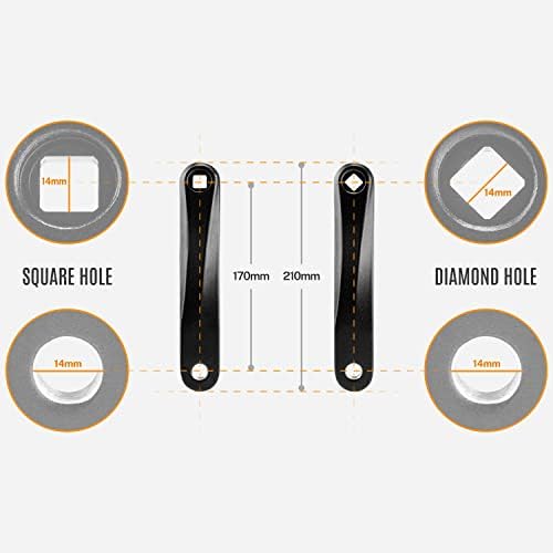 Epessa Crank Arm Left Available in Diamond Hole and Square Hole 170mm