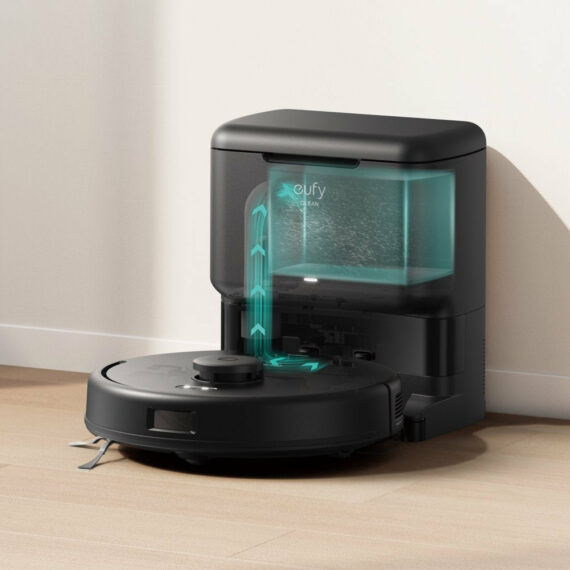eufy RoboVac L50 Robot Vacuum Cleaner with Self-Empty Station, 4,000 Pa Suction, i-Path™ Laser Navigation, for Multi-Floor Cleaning