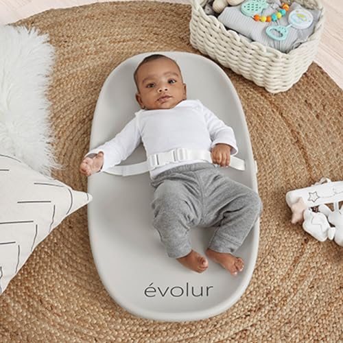 Evolur Eva Baby Changing Pad in Light Gray Soft Lightweight and Portable Changing Pad Fits All Changing Table Waterproof Firm Padding