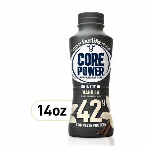 Fairlife Core Power Elite Vanilla High Protein Shake 42g, 14 Fl Oz, 12 Pack - Workout Recovery Drink