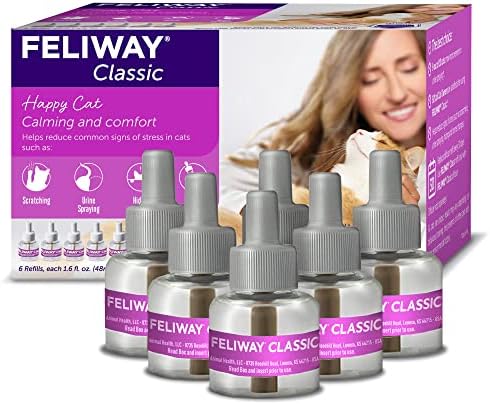 FELIWAY Classic Cat Calming Pheromone 30 Day Refill - 6 Pack