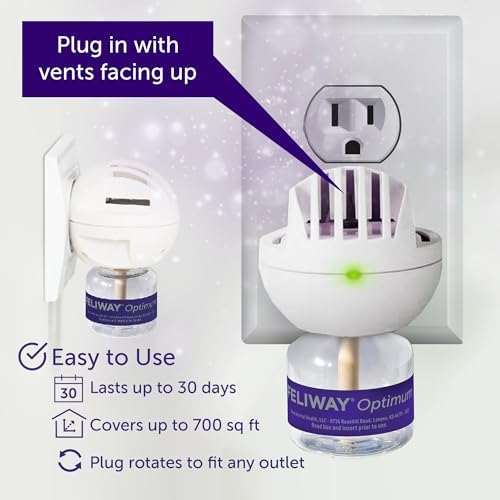 FELIWAY Optimum  Enhanced Calming Pheromone 30-day Refill – 6 Pack