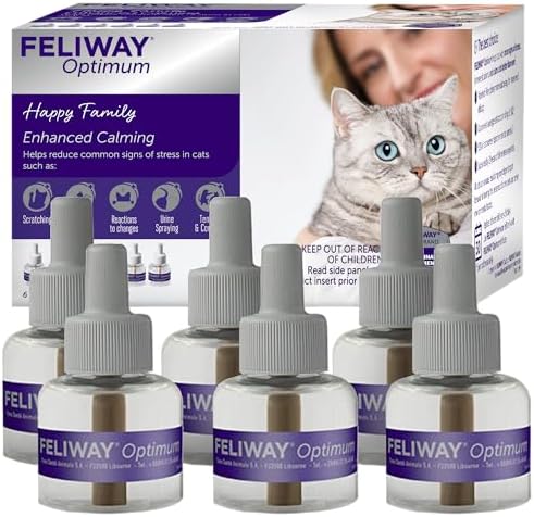 FELIWAY Optimum Enhanced Calming Pheromone 30-day Refill – 6 Pack