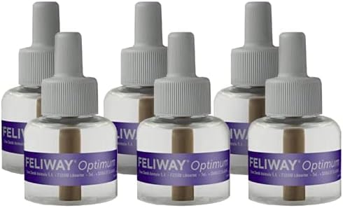 FELIWAY Optimum Enhanced Calming Pheromone 30-day Refill – 6 Pack