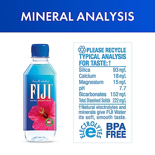 FIJI Natural Artesian Bottled Water 330 mL / 11.15 Fl Ounce (Pack of 36)