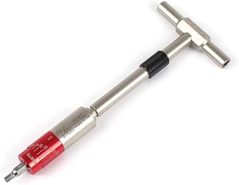 Fix It Sticks Tightening +/- 10% Accurate 15-65 inch-lbs All-In-One Torque Driver Tool Kit w/T-Way Wrench Bits Socket Adapters Bundle Brass Hammer Head Steel Insert Bit