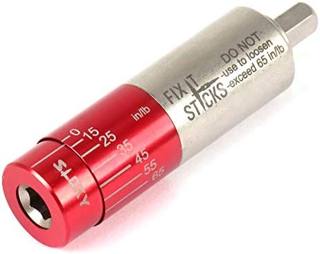 Fix It Sticks Tightening +/- 10% Accurate 15-65 inch-lbs All-In-One Torque Driver Tool Kit w/T-Way Wrench Bits Socket Adapters