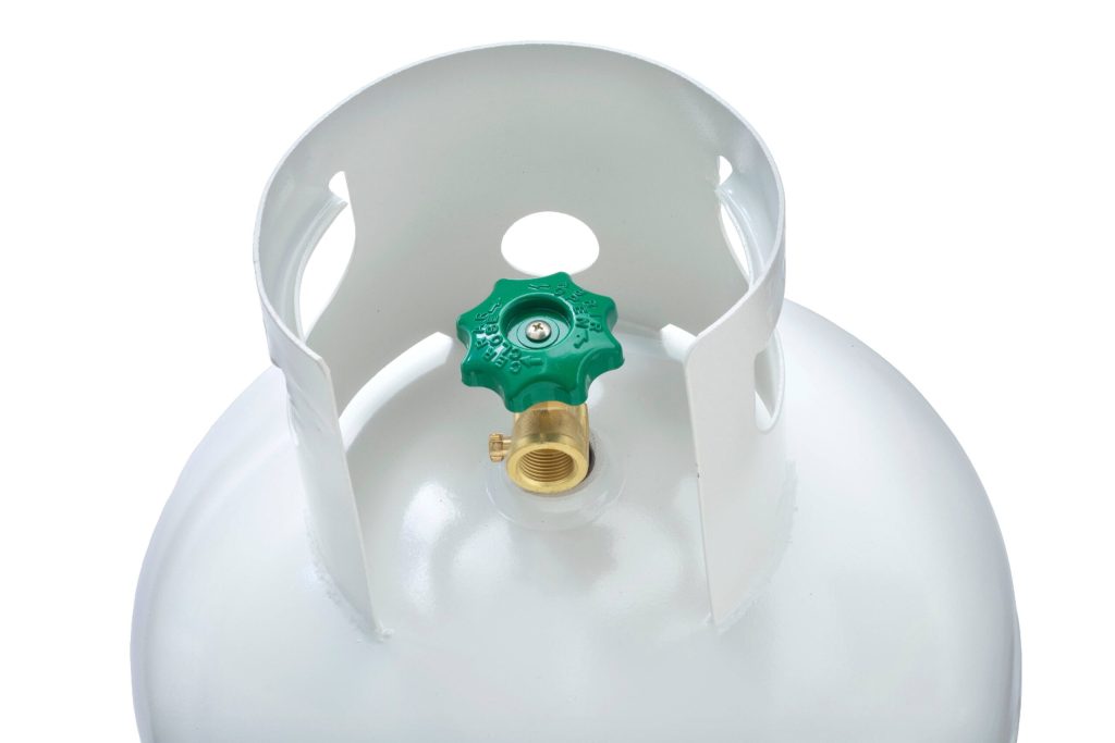 Flame King 100 lb Steel Propane Cylinder with OPD Valve, DOT Approved, Rust-Resistant, for Grills & Heaters