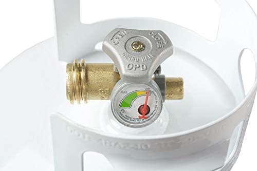 Flame King YSN230b 20 Pound Steel Propane Tank Cylinder with OPD Valve and Built-in Gauge  20 lb Vertical