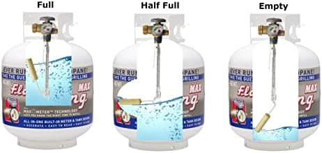 Flame King YSN230b 20 Pound Steel Propane Tank Cylinder with OPD Valve and Built-in Gauge  20 lb Vertical