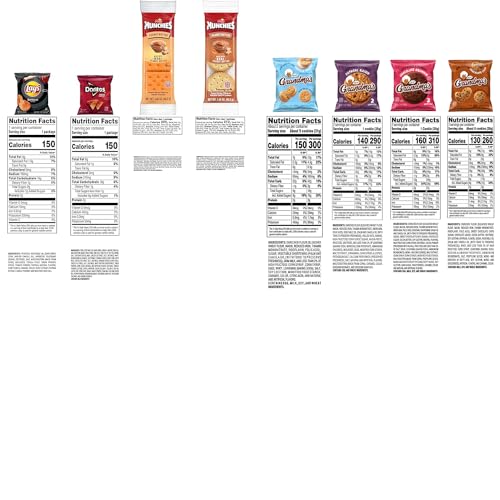 Frito Lay Ultimate Snack Care Package  Variety Assortment of Chips  Cookies  Crackers & More  (Pack of 40)
