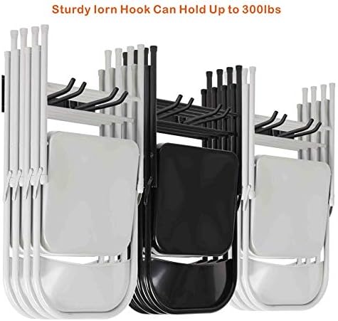 Garage Tool Storage Organizers Wall Mounted with 6 Removable Hooks and 3 Board  Super Heavy Duty Powder Coated Steel Garden Tool Hanger Rack for Chair  Broom  Mop  Rake Shovel & Tools