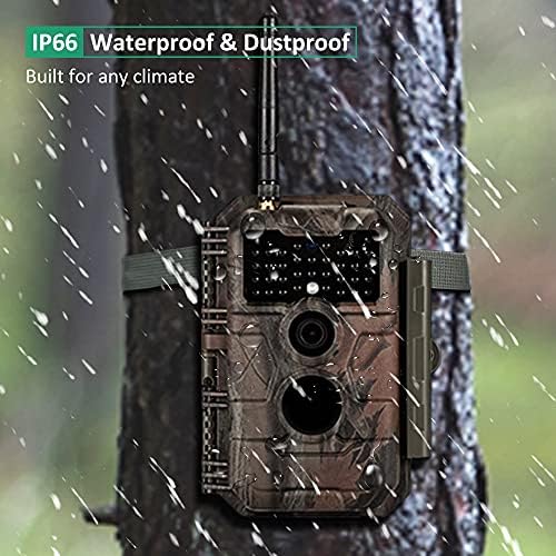 GardePro E6 Trail Camera WiFi 48MP 1296P Game Camera with No Glow Night Vision Motion Activated Waterproof for Wildlife Deer Scouting Hunting or Property Security  Camo