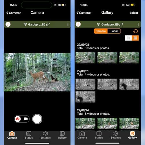GardePro E6 Trail Camera WiFi 48MP 1296P Game Camera with No Glow Night Vision Motion Activated Waterproof for Wildlife Deer Scouting Hunting or Property Security  Camo