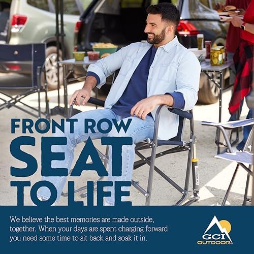 GCI Outdoor Freestyle Rocker XL Portable Folding Rocking Chair and Outdoor Camping Chair