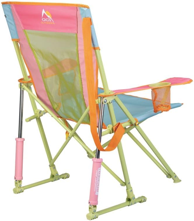 GCI Outdoor Sweet Tea Camping Chair | Rocker | Portable | Folding | Durable | Armrests | Drink Holder