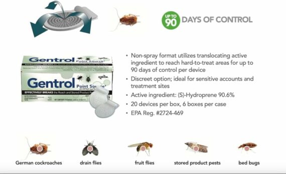 Gentrol Point Source IGR Discs ZOE1007 (20 Pack) German Cockroach Growth Regulator - with USA Supply Gloves & Pest Identification Card - Product is Non-perishable