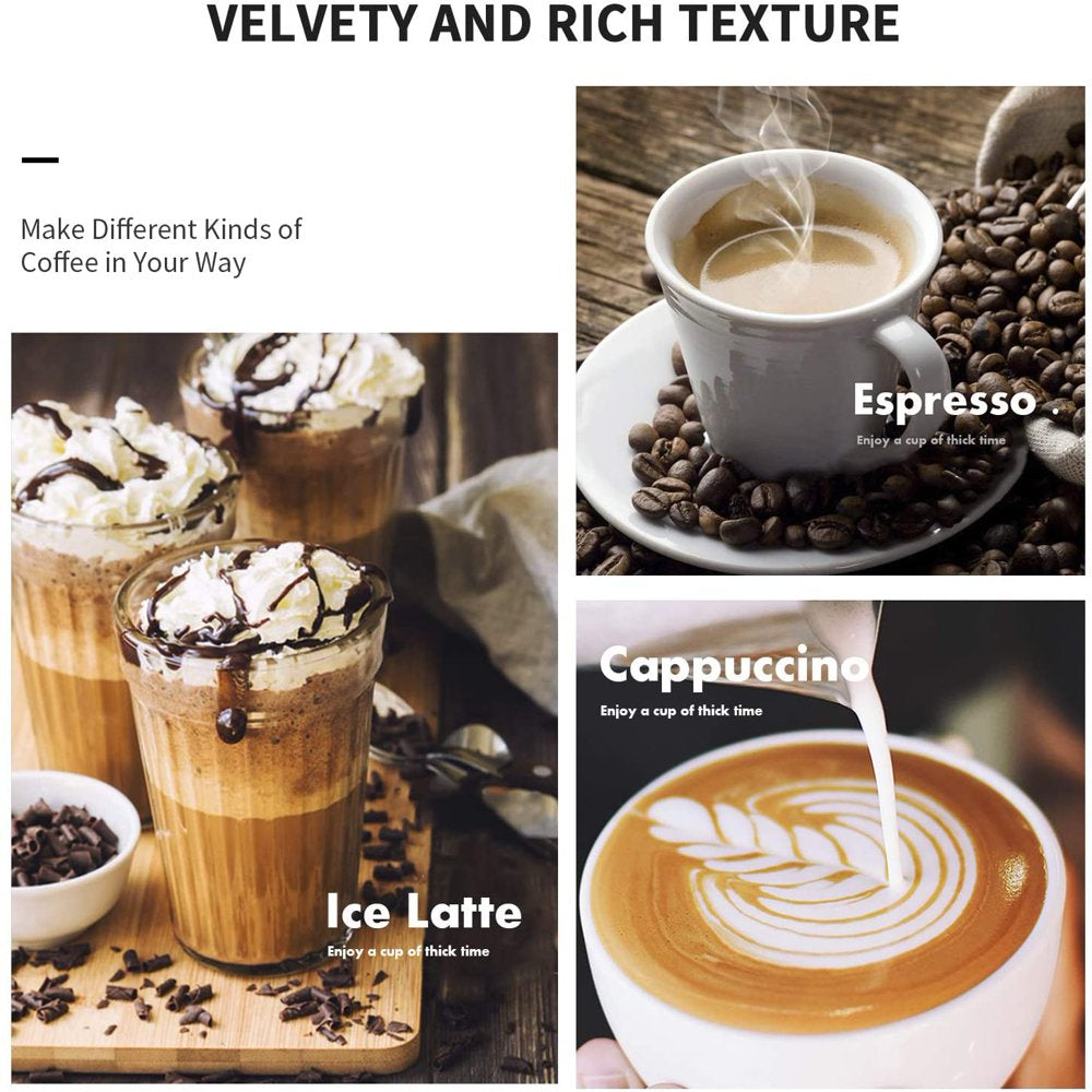 Gevi Silver 15-Bar Stainless Steel Espresso Machine with Frothing Wand - Cappuccino Maker