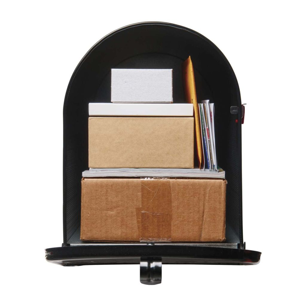 Gibraltar Mailboxes Stanley Jumbo Black Galvanized Steel Post Mount Mailbox, Extra-Large Capacity