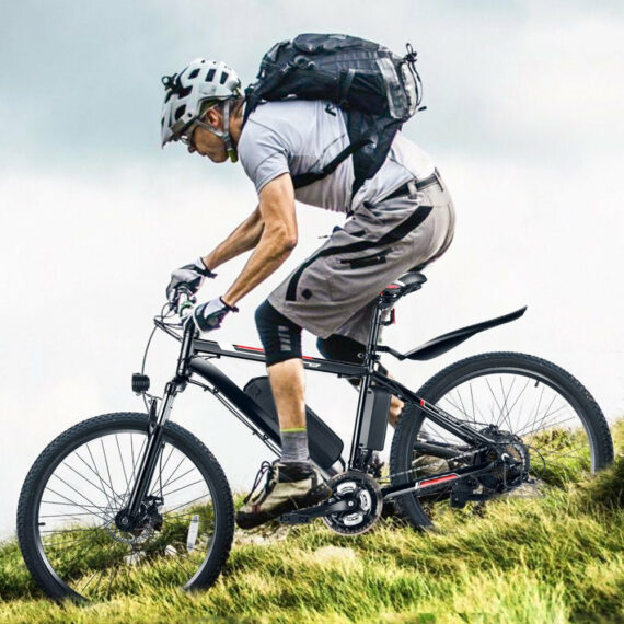 Gocio 500W Electric Bike 26" for Adults with Cruise Control, 48V Battery, Shimano 21-Speed, Aluminum Frame