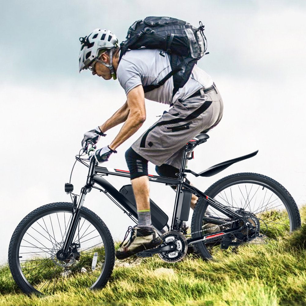 Gocio 500W Electric Bike 26″ for Adults with Cruise Control, 48V Battery, Shimano 21-Speed, Aluminum Frame