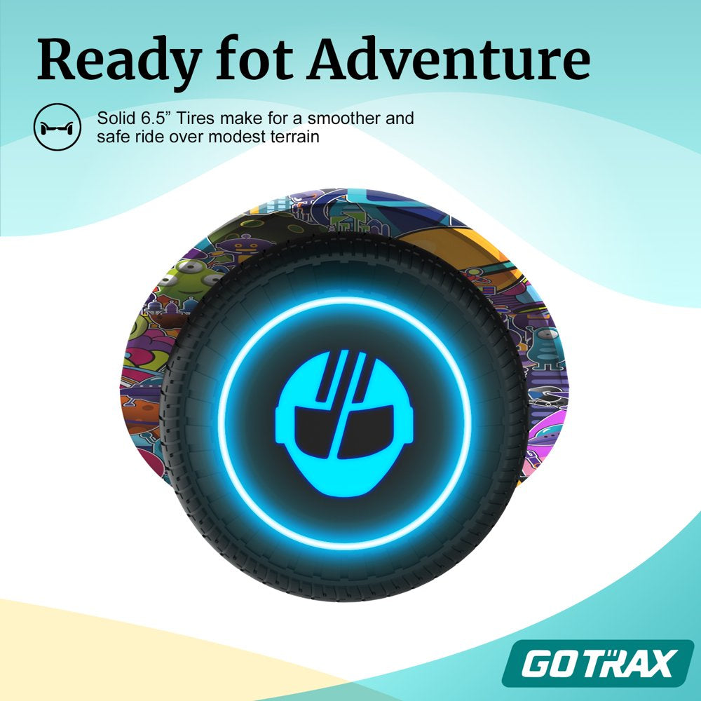 Gotrax EDGE Hoverboard, 6.5" LED Tires, 6.2mph, Dual 200W Motors, Self-Balancing Scooter for Kids & Adults
