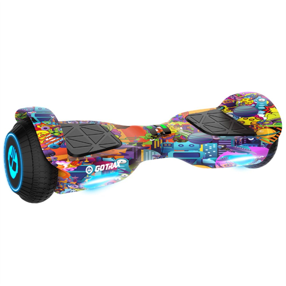 Gotrax EDGE Hoverboard, 6.5″ LED Tires, 6.2mph, Dual 200W Motors, Self-Balancing Scooter for Kids & Adults