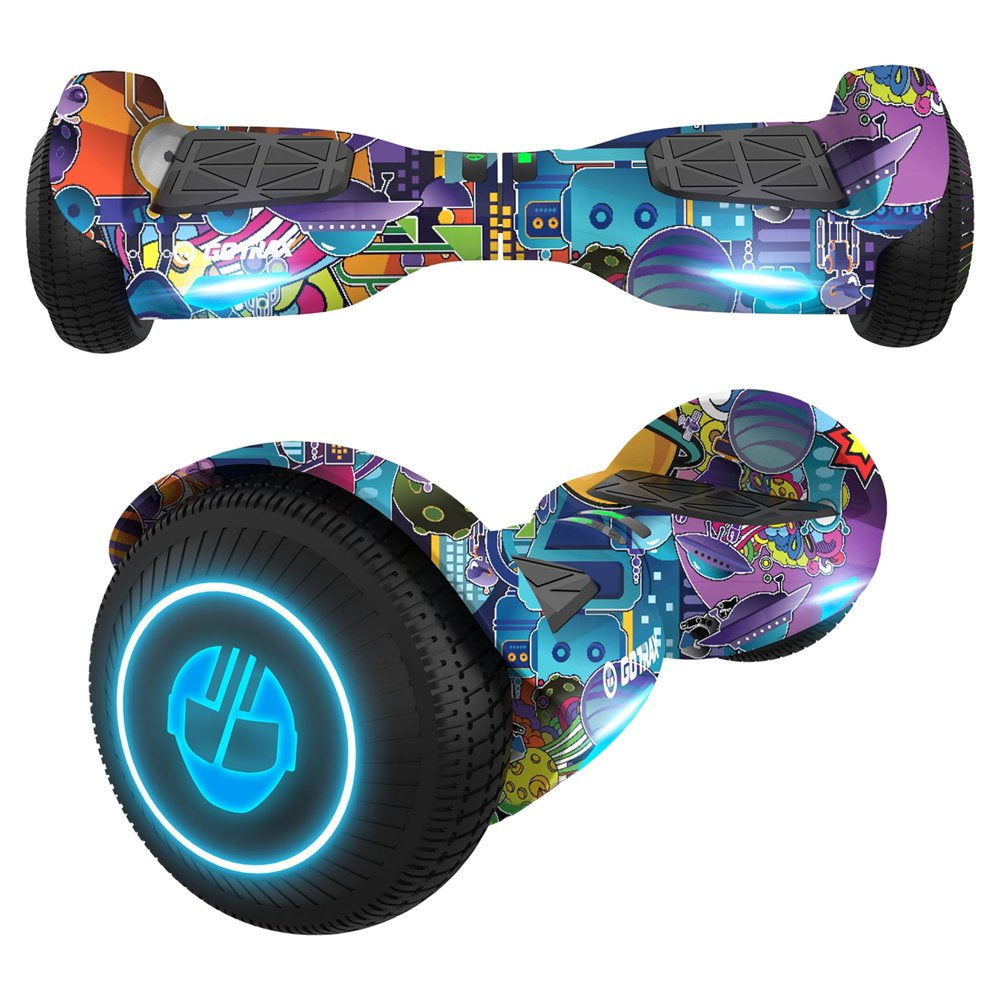 Gotrax EDGE Hoverboard, 6.5" LED Tires, 6.2mph, Dual 200W Motors, Self-Balancing Scooter for Kids & Adults