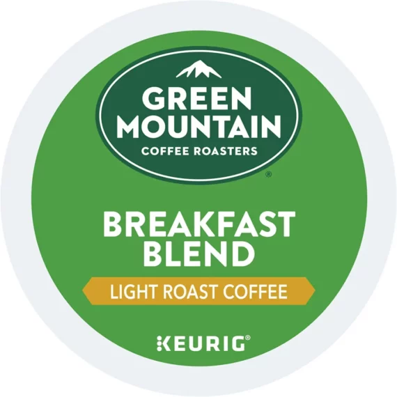 Green Mountain Coffee Roasters Breakfast Blend Light Roast K-Cup Pods, 96 Count