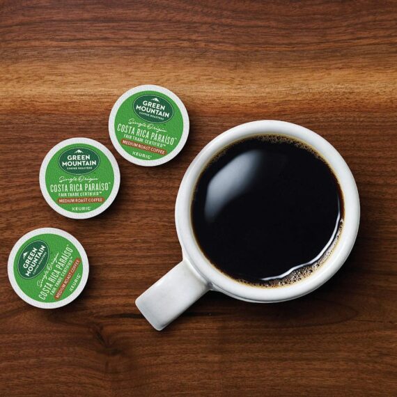 Green Mountain Costa Rica Paraiso Medium Roast Coffee K-Cup Pods, 96 Count (Pack of 4)