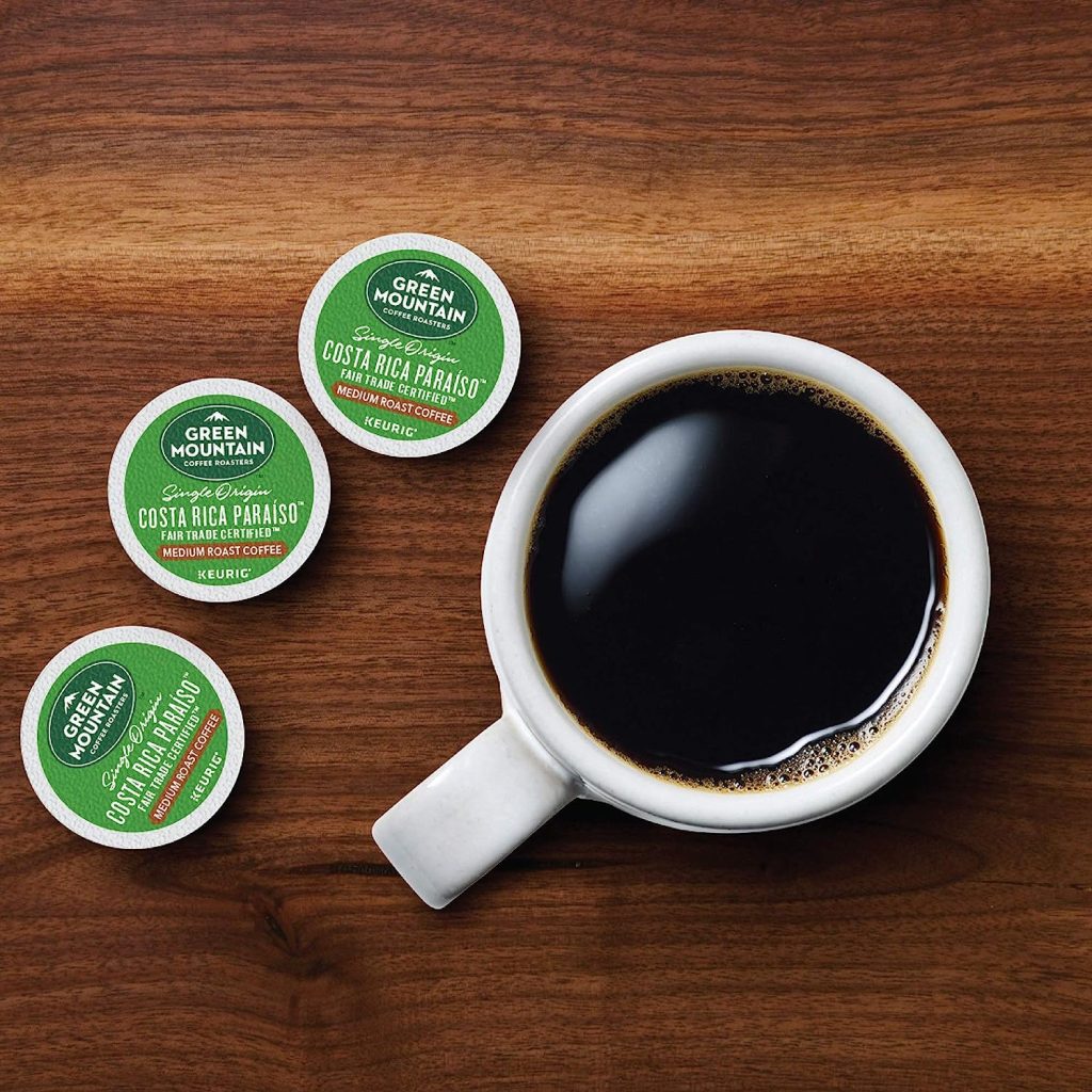 Green Mountain Costa Rica Paraiso Medium Roast Coffee K-Cup Pods, 96 Count (Pack of 4)